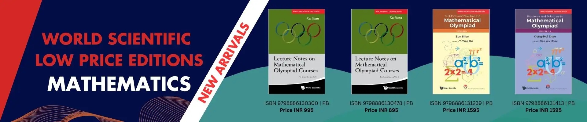 Website banners with Advanced Maths titles