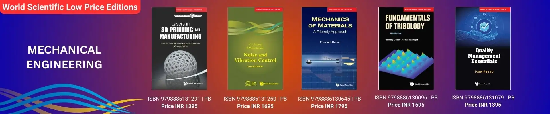 Website banners with Advanced Maths titles